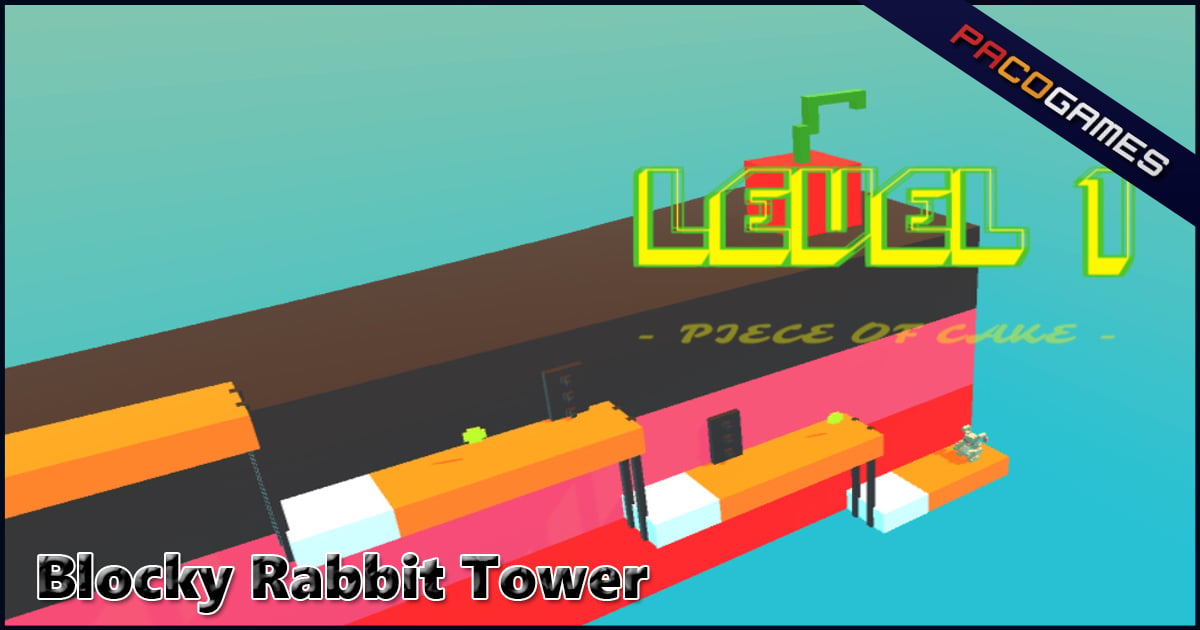 Blocky Rabbit Tower - Jogo de Pular Online Grátis