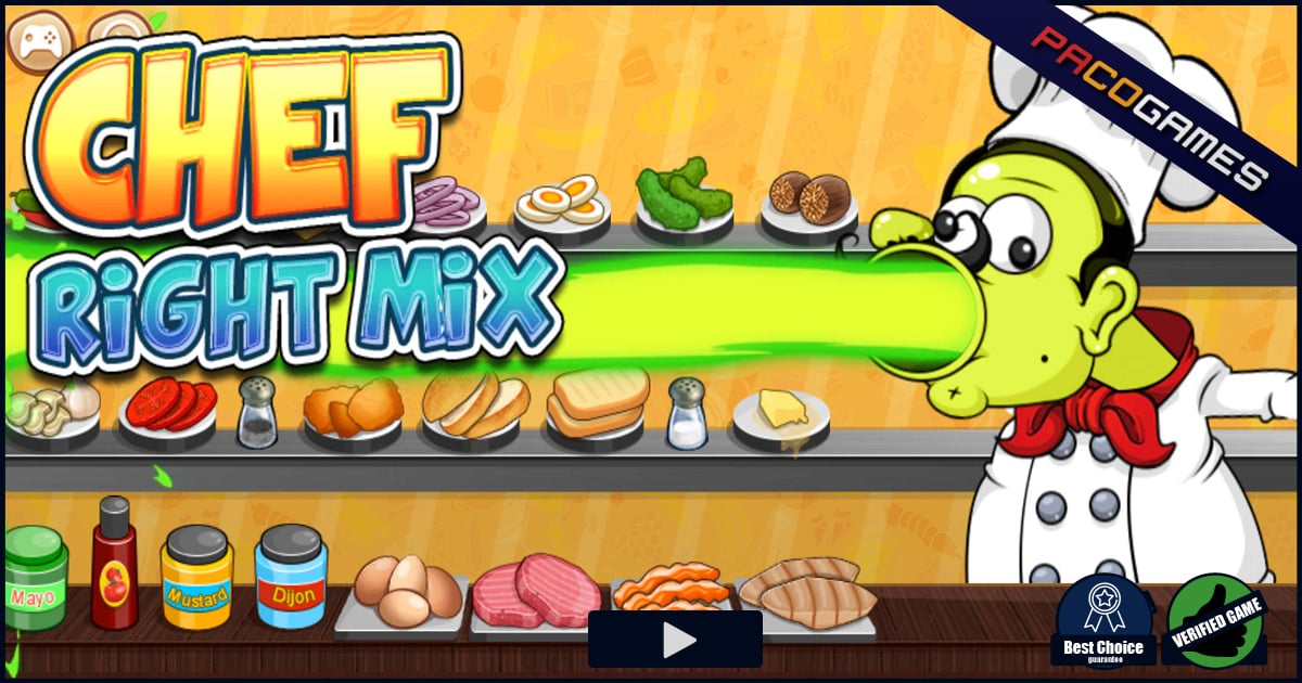 Chef Right Mix - Play Free Online Cooking Game