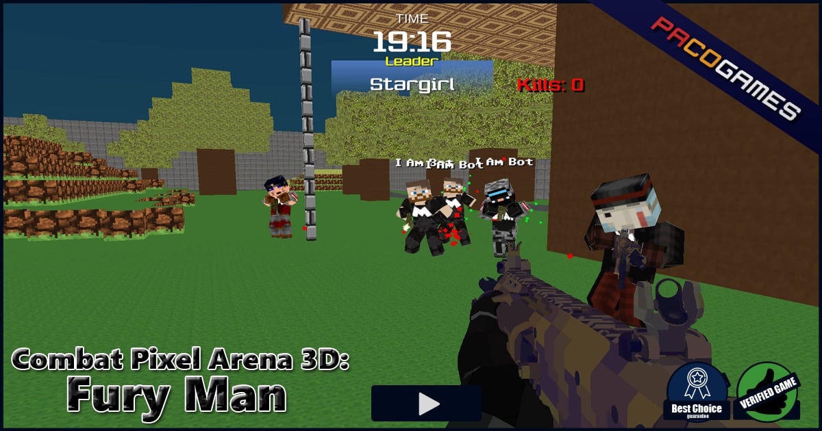 Combat Pixel Arena 3D: Fury Man - Play Online Free