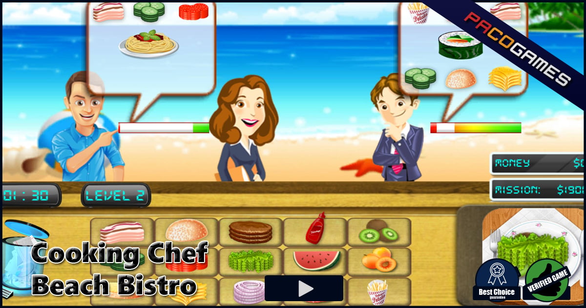 Cooking Chef Beach Bistro - Play Free Online Cooking Game