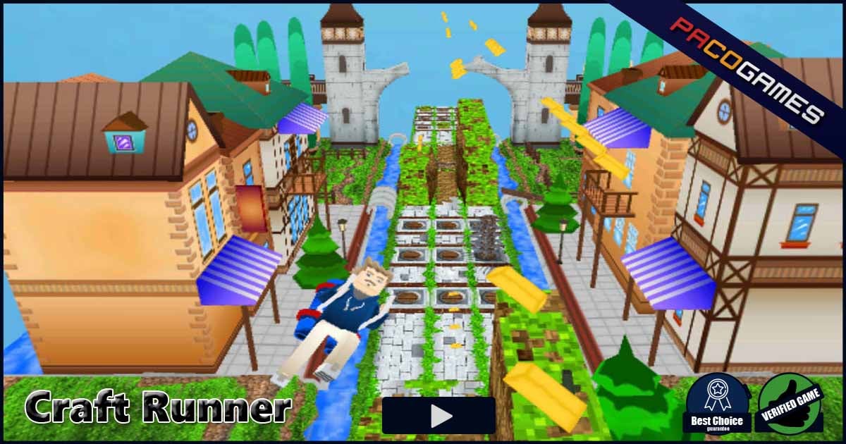 Craft Runner - Play Minecraft Style Running Game Online