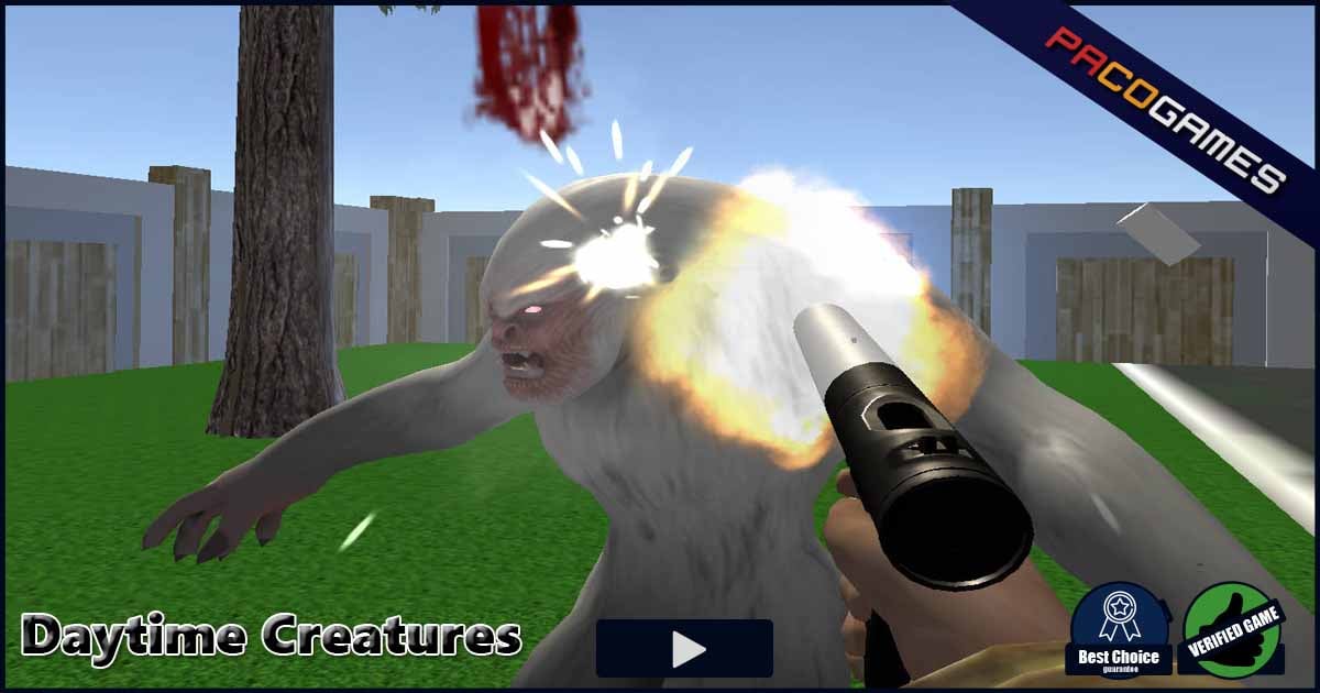 Daytime Creatures - Juego de supervivencia FPS de oleadas