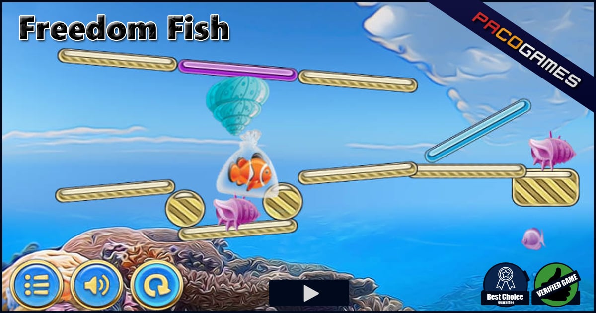 Freedom Fish Game - Solve Underwater Puzzles Online