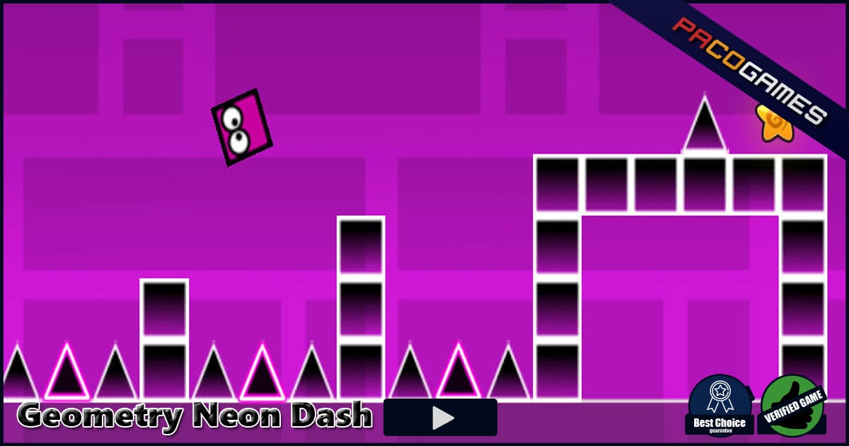Geometry Neon Dash - Play Neon Dash Online for Free
