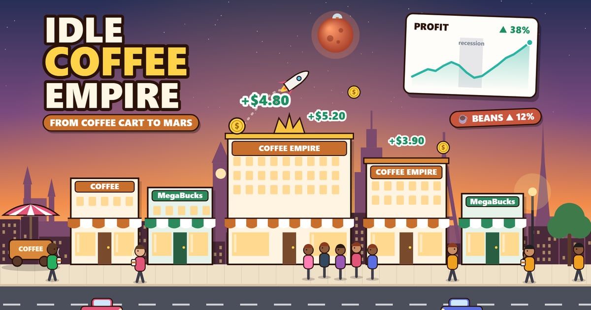 Coffee Profits Idle Coffee Empire - Business Simulation Game