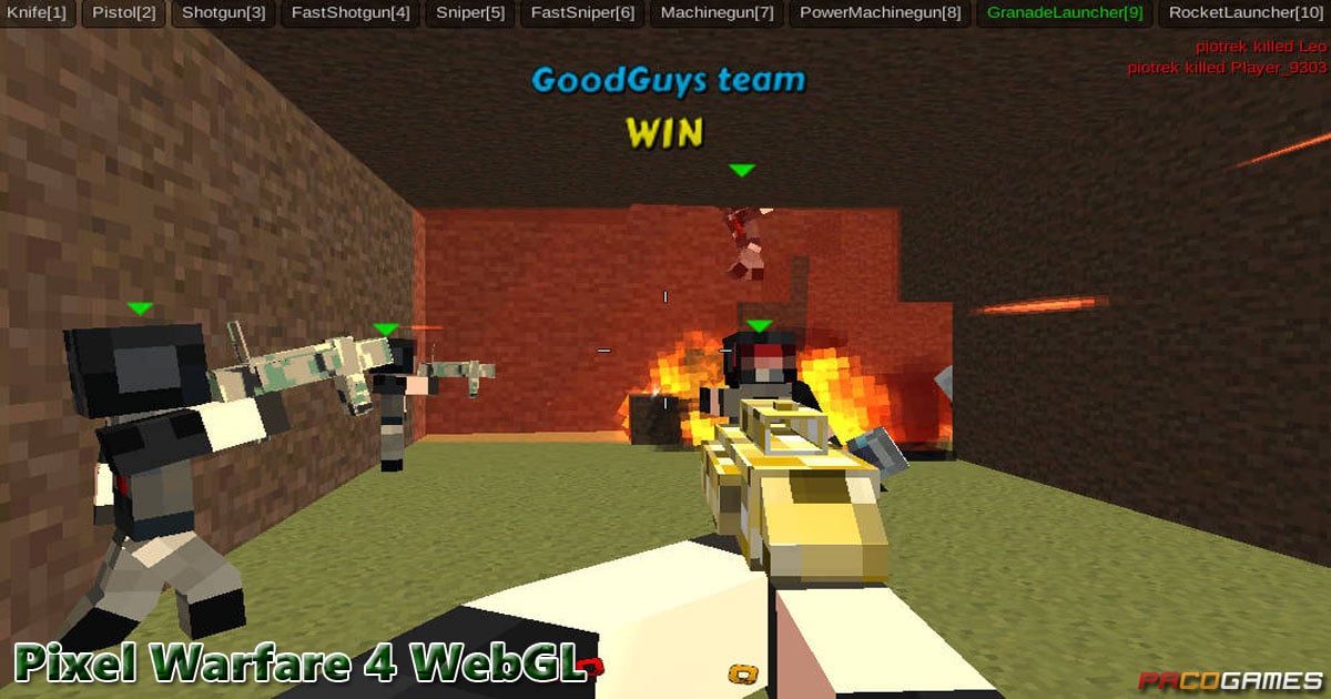 Pixel Warfare 4 WebGL - Play 3D Multiplayer FPS Online