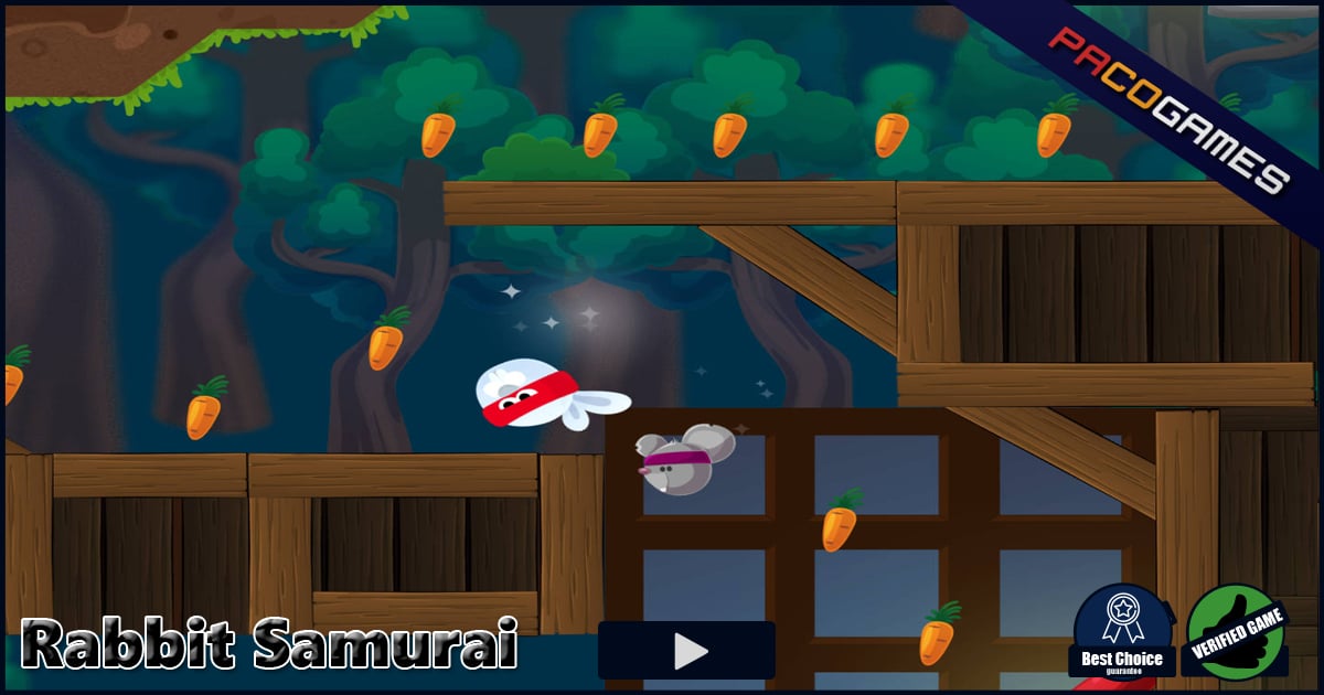 Sam Rabbit Game Rabbit Samurai - Play Free Grappling Hook Game Online