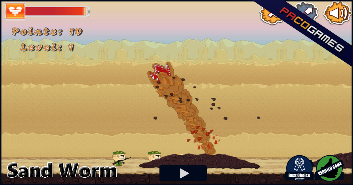 Sand Worm Game - Play Online for Free | PacoGames