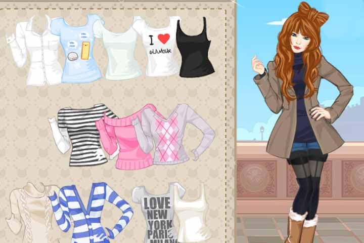 dress up games for winter Holiday Movie Meiker